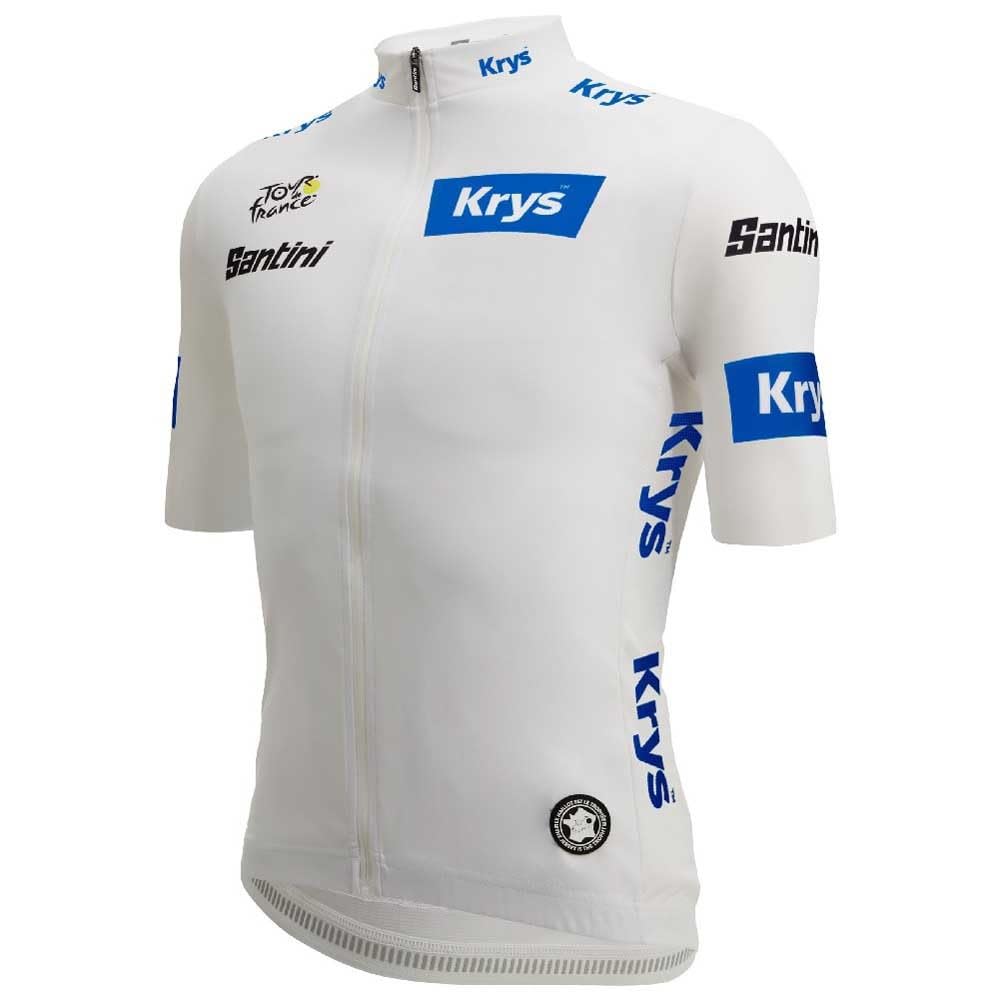 [Santini] Tour de France-White Herren-Radtrikot, Weiß, Größe XXS