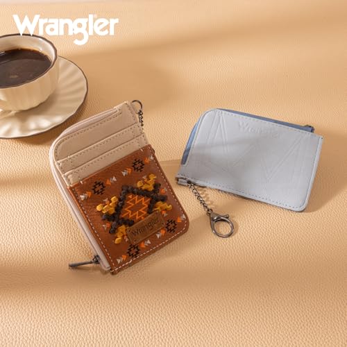 Image of Wrangler Western Card Wallet for Women Aztec Credit Card Holder for Women