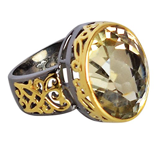 Bague quartz citron en argent, le cadeau précieux pour célébrer un moment unique