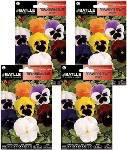 Semillas de pensamiento gigante variado Semillas Batlle PACK (4)