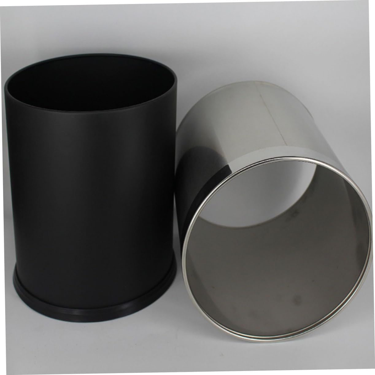TOPBATHY Cestino in Acciaio Resistente Per Spazzatura Pattumiera Da Cucina Cestino Per Carta Straccia Versatile Per Ufficio e Camera Da Letto
