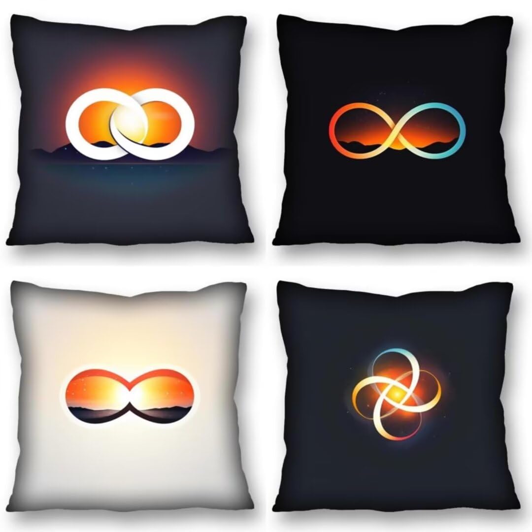 Juego de 4 Fundas de Cojines 70x70 cm Cojines brillante aureola Funda Cojin Cuadrados de Lino Fundas Cojines Sofá Cojines Decorativos para Salón Sofá Dormitorio Coche Jardín Decoración del Hogar
