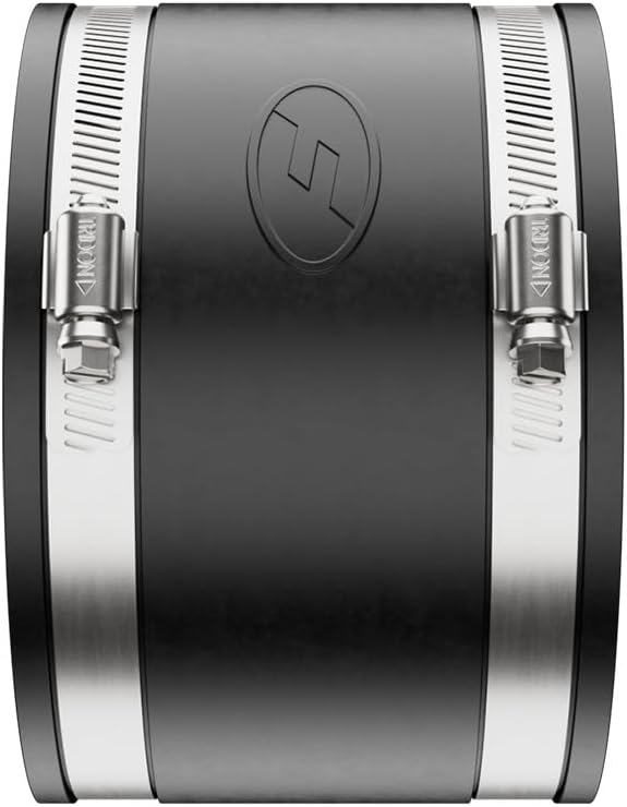 Fernco P1001-44 Flexible PVC Pipe Coupling for Clay to Clay Plumbing Connections
