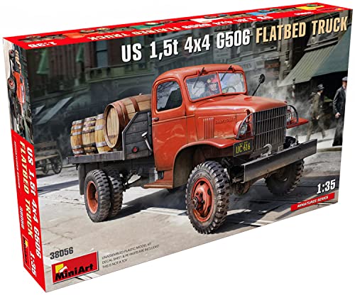 Maquette Camion G506 MiniArt MIN38056 plateau militaire américain 1/35 en plastique