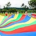 Paracaídas de Color Grande Arcoiris de 20 pies - Con 24 asas...
