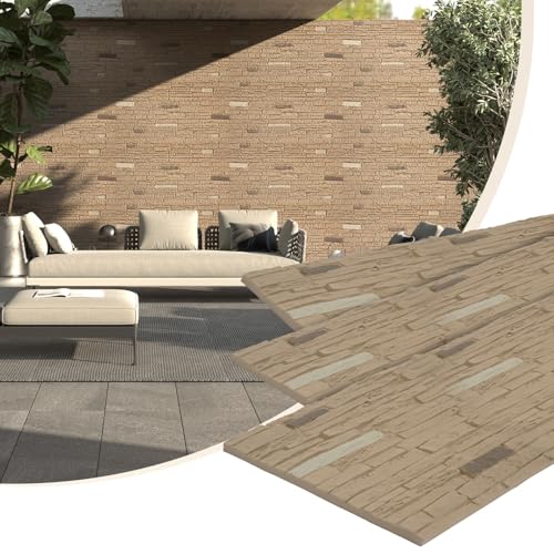 VallisCo 3-Packs Faux Stone Wall Covering Panels for Interior and
