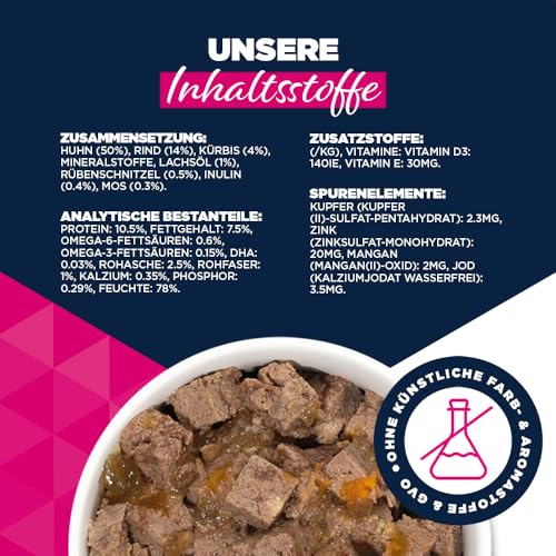Eukanuba Nassfutter für Welpen mit Rind & Kürbis, 6 x 400 g