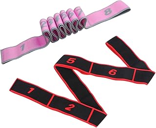 Toddmomy 2pcs Yoga Stretching Belt Yoga Foot Strap Yoga Back Strap Booty Legs Band Resistance Bands for Stretching Exercise Bands Resistance Yoga Stretching Straps Yoga Band Stretch Band