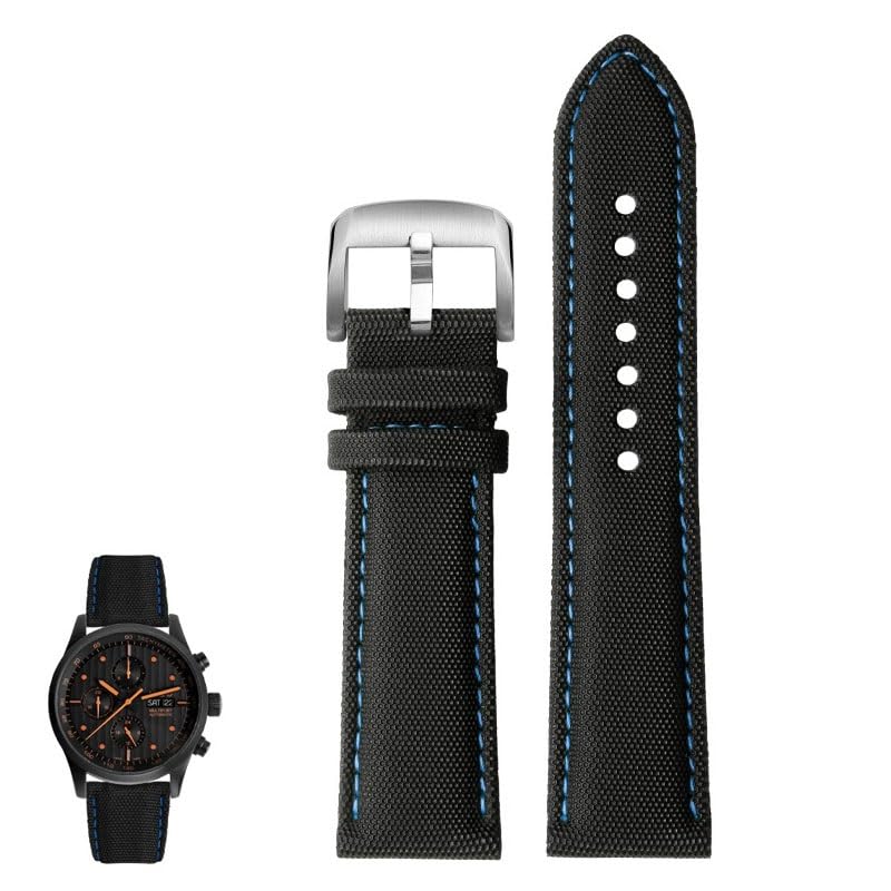 Bracelet Nylon et Cuir Authentique Haute Qualité Sport M021