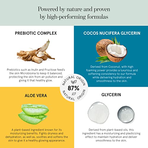 Haan Natural Body Wash For Men And Women | Aloe Vera, Cocos Nucifera Glycerin & Prebiotic Complex To Cleanse & Soothe Dry Skin | Shower Gel For Women | Vegan | Morning Glory - 15.2 Fl Oz #TOP4