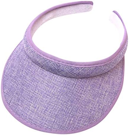 Women's UPF 50+ UV Protection Beach Wide Brim Clip on Head Cap Clip on Sun Visor Hat Sports Tennis Golf Visors for Women