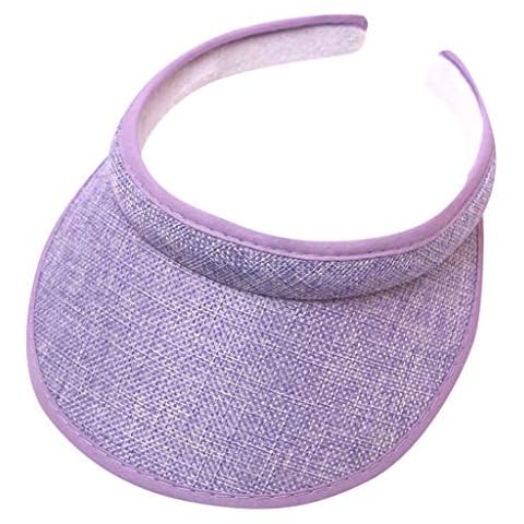 HELLORSOON Women Sun Visor Hat Breathable Classic Solid Color Adjustable Portable Washed Windproof UV-Protection Casual Waterproof Tenis Baseball Cap Cover