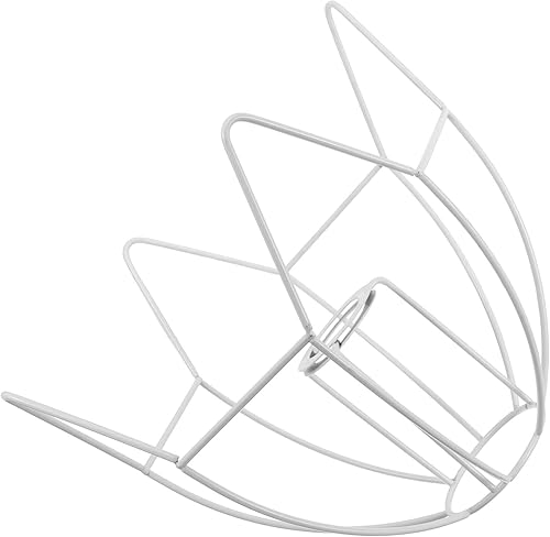 Housoutil Marco de pantalla de lámpara, juego de anillos E27, cúpula de hierro, pantalla de alambre, anillo de tambor, jaula de luz, pantalla de