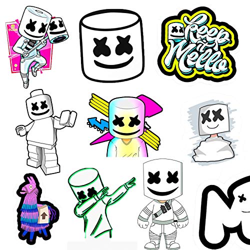 YourPartyFavors - Dj Mars Laptop 20 Stickers - Gaming Stickers for car Motorcycle Bicycle Luggage Decal Graffiti Game Party Favor for Kids Gamers and Adult