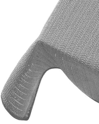 Brandsseller Gartentischdecke 110x140 cm Tischdecke mit Paspel Outdoor Tischtuch rechteckig Weichschaum für Garten, Terrasse, Balkon wetterfest rutschfest - Hellgrau