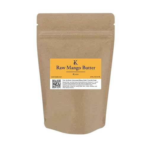 Miniatura 2 de KYABO Mantequilla de mango de alta calidad, orgánica sin refinar, virgen cruda, 100% pura, prensa en frío, grado A, sin OMG, 100% natural para la