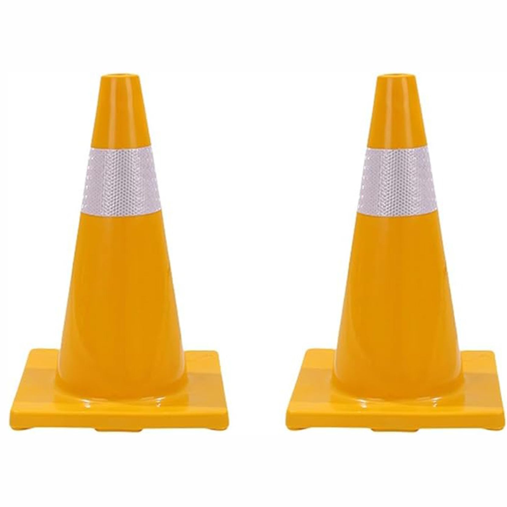 Conos de Estacionamiento,Conos de Tráfico,Conos de Seguridad con Collar Reflectante,Conos Desplegables Multiusos con Collar Reflectante(Size:30x21x21cm,Color:2B)