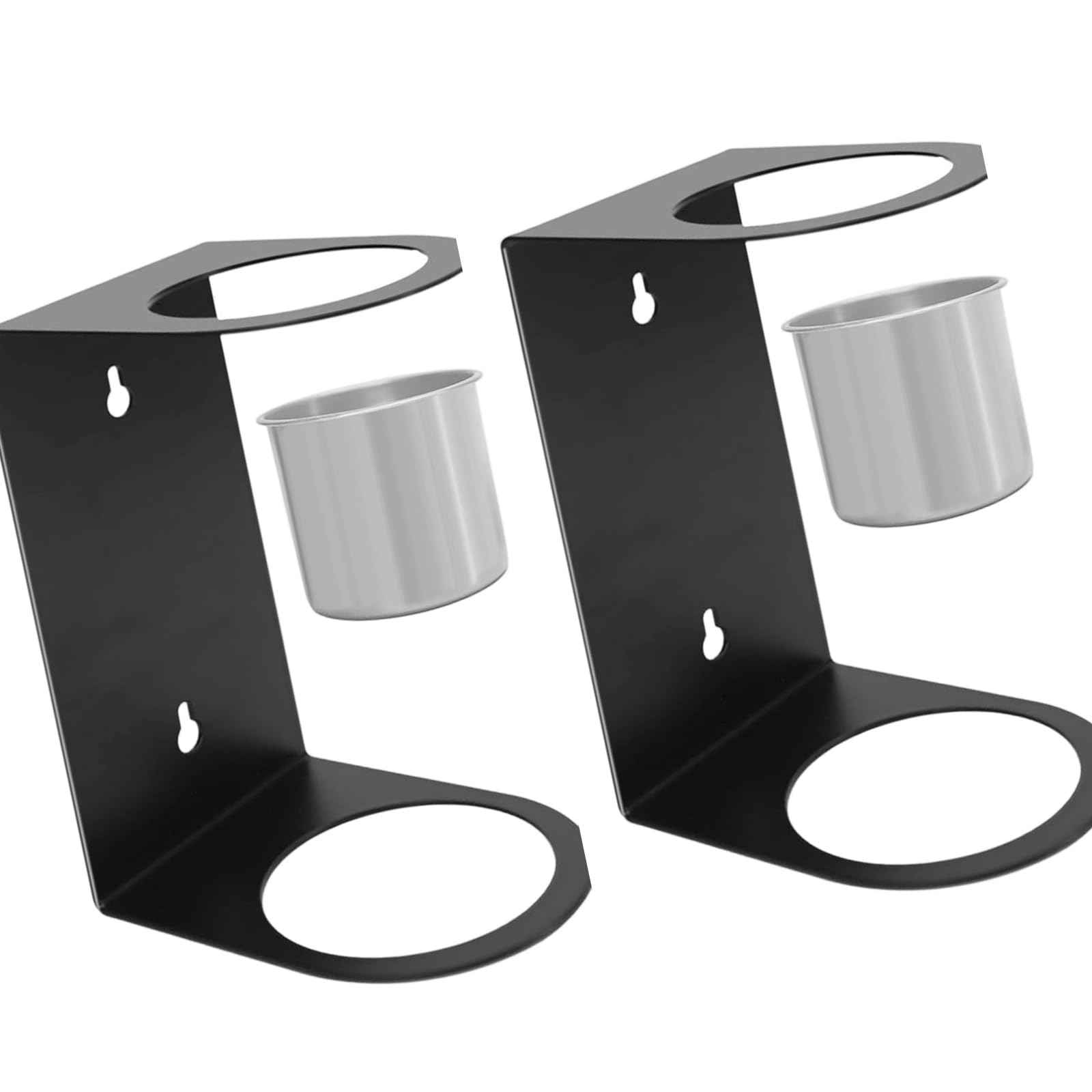Kaeltsyn Duty Metal Funnel Holder Wall Mount Storage Rack Iron Bracket for Kitchens Garage Workshop Kitchens Organizers