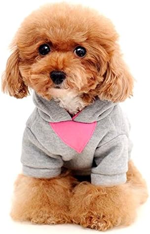 senye Pet Dog Clothes Sweatshirt Hoodie Cute Coat Puppy (XS, Pink)