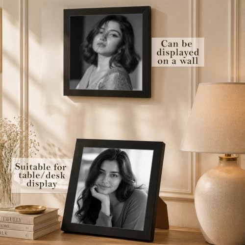 Image of Art Street Customize Classic Photo Frame With Photo Upload and Rakhi For Raksha Bandhan, Brother, Sister, Birthday, Anniversary for Husband, Couple, Parents For Table & Wall Both (Square, 8x8 Inch)