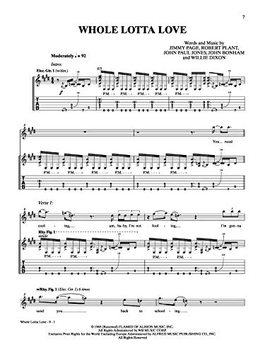 Led Zeppelin -- II Platinum Guitar: Authentic Guitar TAB (Alfred's Platinum Album Editions)