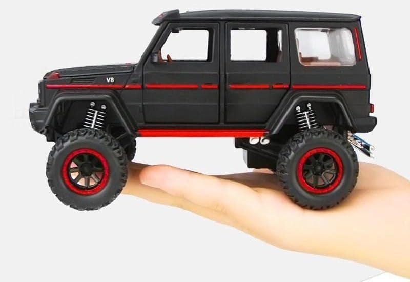 Image of 1:32 Scale Mercedes Benz AMG G500 Off Road Toy Car | Metal Pullback Diecast Car for Kids with Openable Doors, Sound, Light Effects Toy for Car (Color As Per Available), White