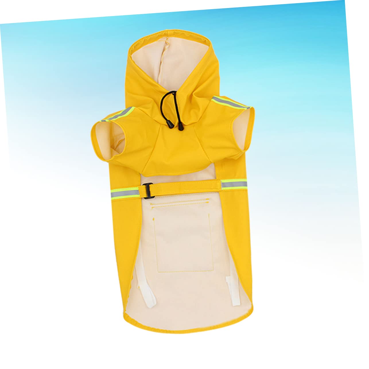 Garneck Pet Reflective Raincoat Waterproof Dog Small/Medium Rainwear Hat for Outdoor Adventures