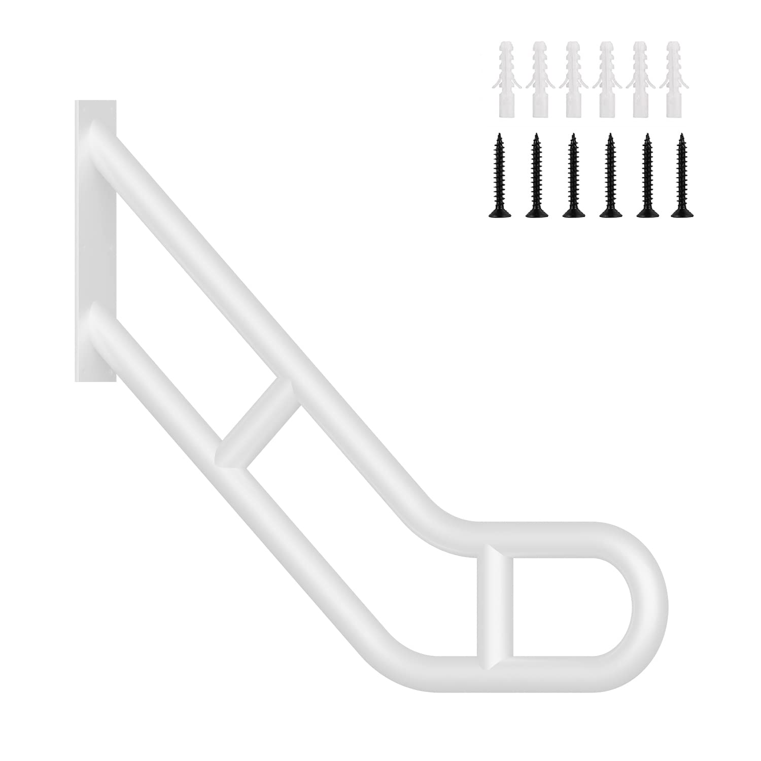 Upgraded Wall Mount Handrails for Outdoor Steps, 25.2” Long Sturdy ...