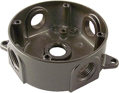 Made in The U.S.A. Greenfield RB25BRS Series Weatherproof Electrical Outlet Box, Bronze