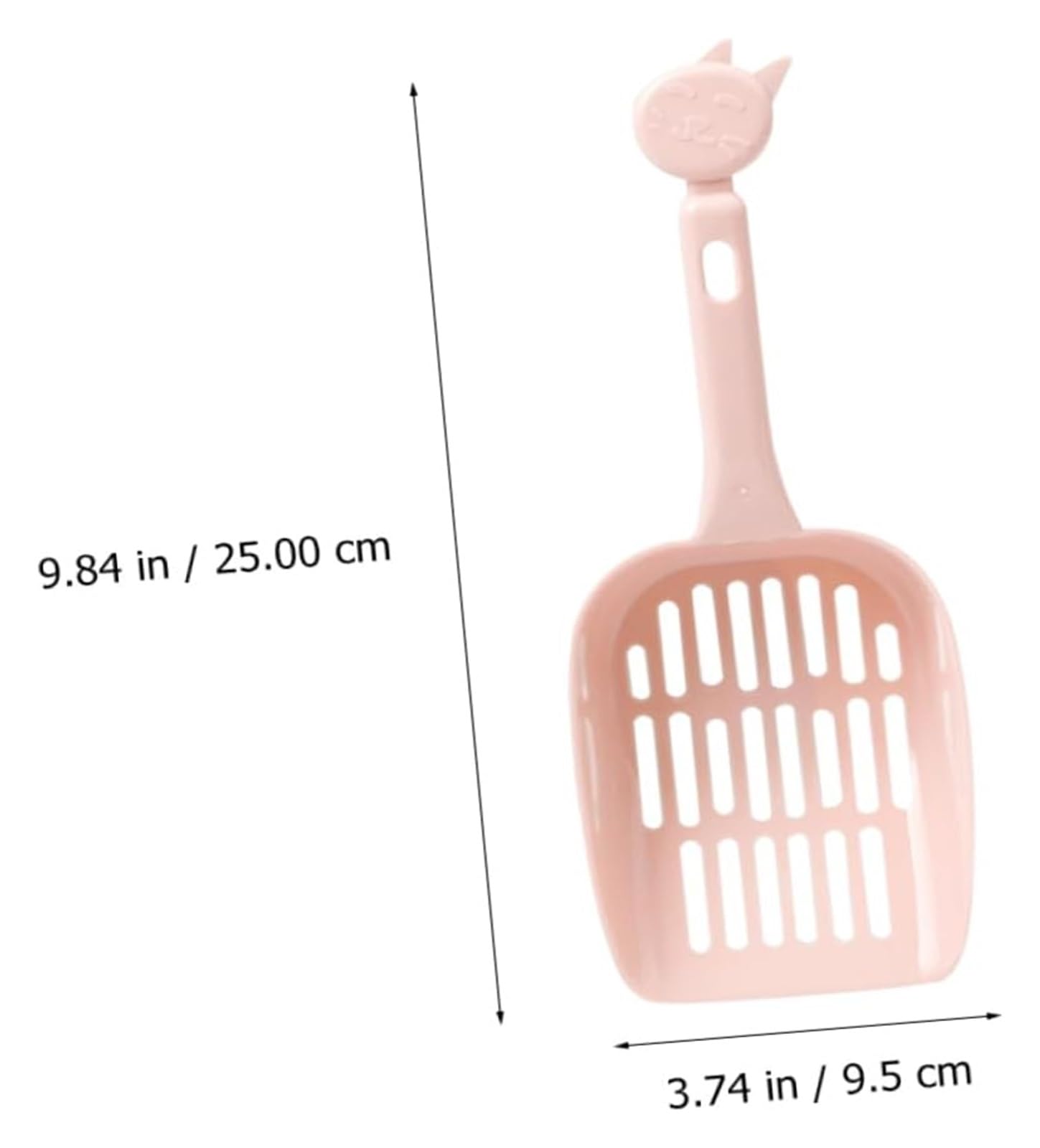 Paletta Lettiera Bocca Larga, Leggera Appendibile Animali(Gray,25x9.5cm)
