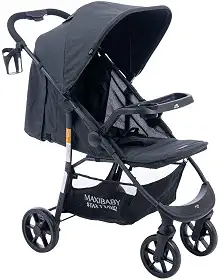 Maxi Baby Carrinho de Bebê Passeio Vira Berço Startravel (Preto)