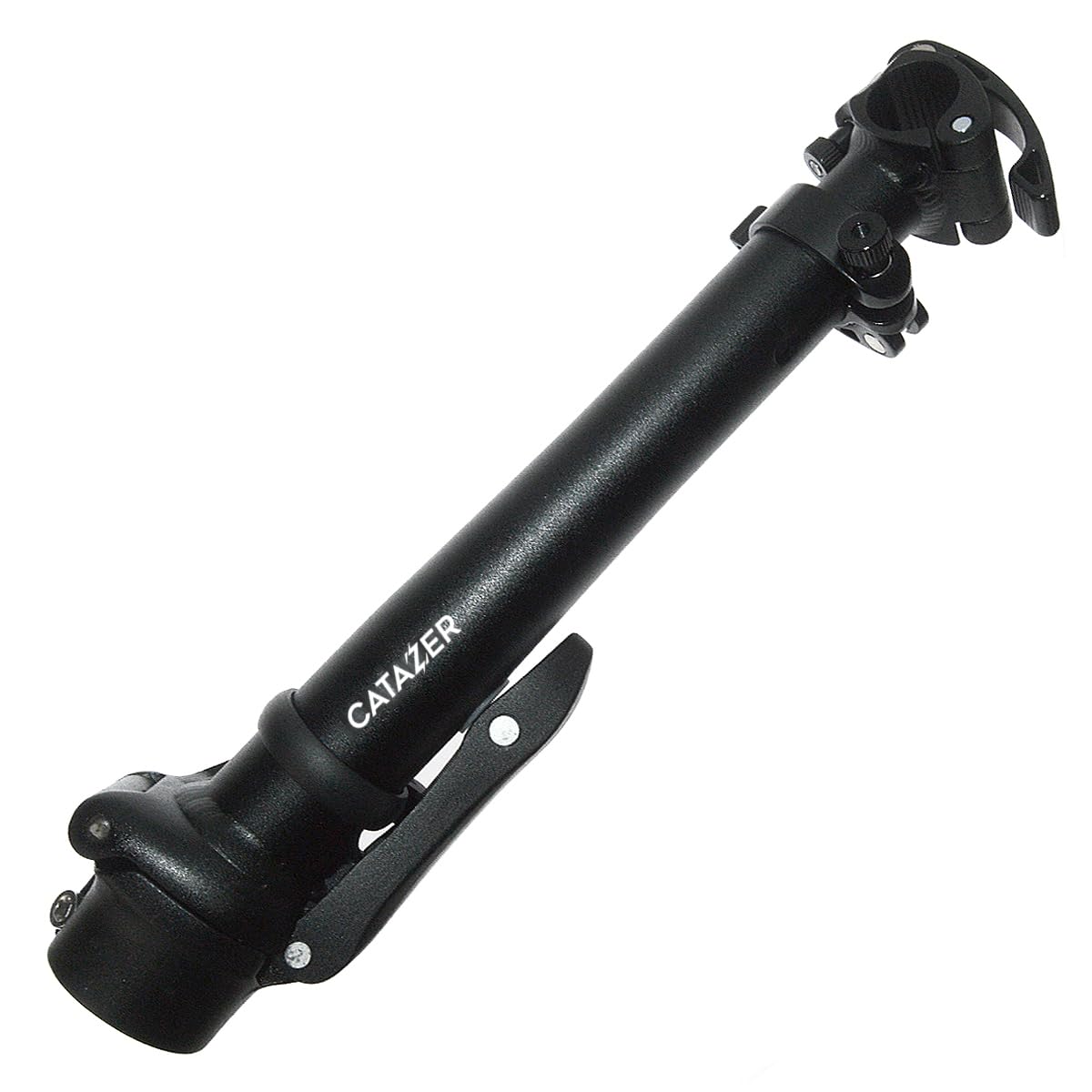 catazer Folding Bike Stem Quick-Release Left Fold Aluminum Alloy Adjustable Stem Without Teeth 25.4×28.6×440mm