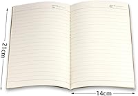 Vista 2 de 24 Pack Journal Notebook with Lined Paper, Brown Kraft Cover Writing Diary Subject Notebooks for Travelers, School and Office, A5 Size, 8.3x5.5