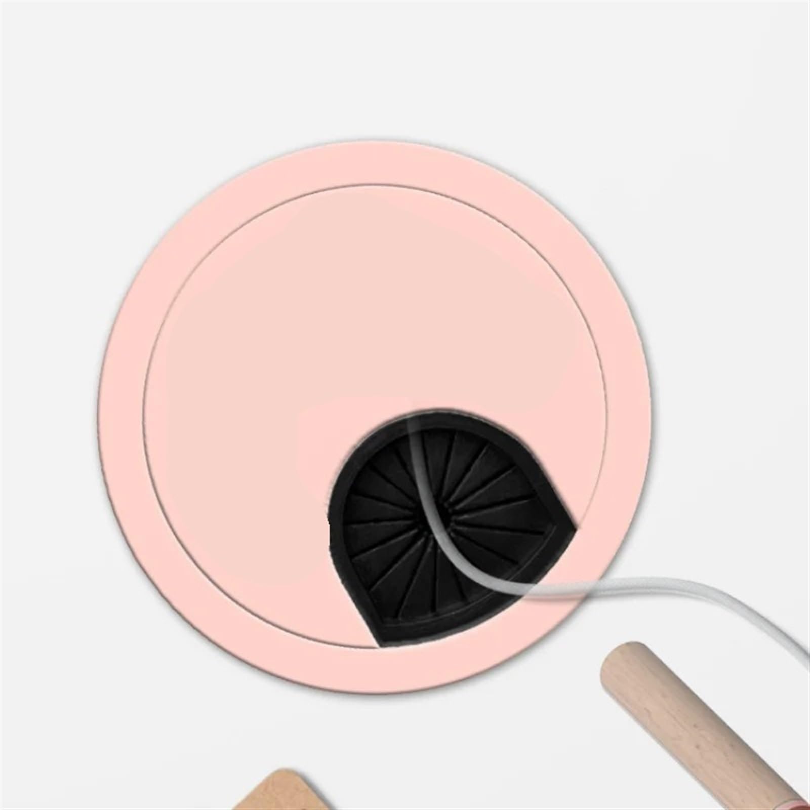 Gommino Per Cavi Da Scrivania Pratico copriforo for scrivania PC, passacavo for cavi, da ufficio, porta di uscita, scatola di linea di superficie for mobili for la casa, ferramenta Passacavi Scrivania