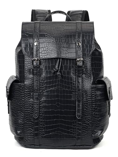 Image of FUR JADEN Vegan Leather Stylish 15.6 Inch Premium Laptop Backpack for Office & Travel
