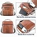 Imagen de SPAHER Bandolera Piel Grande Bolso Caballero Cuero Piel Mariconeras para Hombres Man Bag