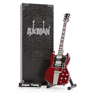 Réplique de guitare miniature Angus Young (AC/DC) – Réplique de guitare miniature - Les Beatles, Paul McCartney, John Lennon, RIngo Starr, George Harrison
