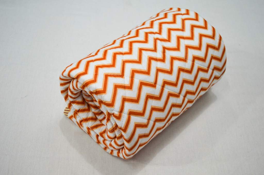 Indian Baby Quilt Handmade Blanket Cotton Fabric Bedspread Ethnic Decor Throw