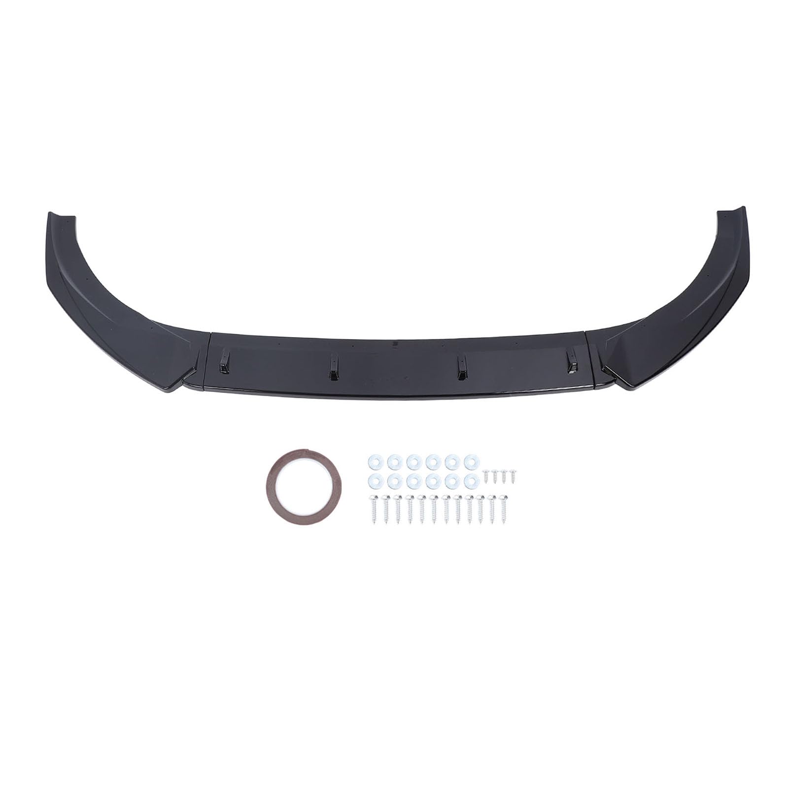 Vordere Stoßstange Lip Spoiler Racing Style Body Kit 3 Abschnitt Typ für S -Linie 8V Pre -Facelift 2013 bis 2016 aus Premium -ABS -Material enthält 3 Spoiler 16 Schrauben 12 (Glänzend schwarz)
