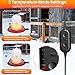 Chicken Water Heater for Winter, 6'' Heated Waterer Base for Metal/Plastic Poultry Waterer, 2-Temperature Settings, Built-in Thermostat (140°F - 194°F), Silicone Coop Heater with 6ft Power Cord (1PC)