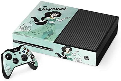 Skinit Decal Gaming Skin Compatible with Xbox One Console and Controller Bundle - Officially Licensed Disney Princess Jasmine Design