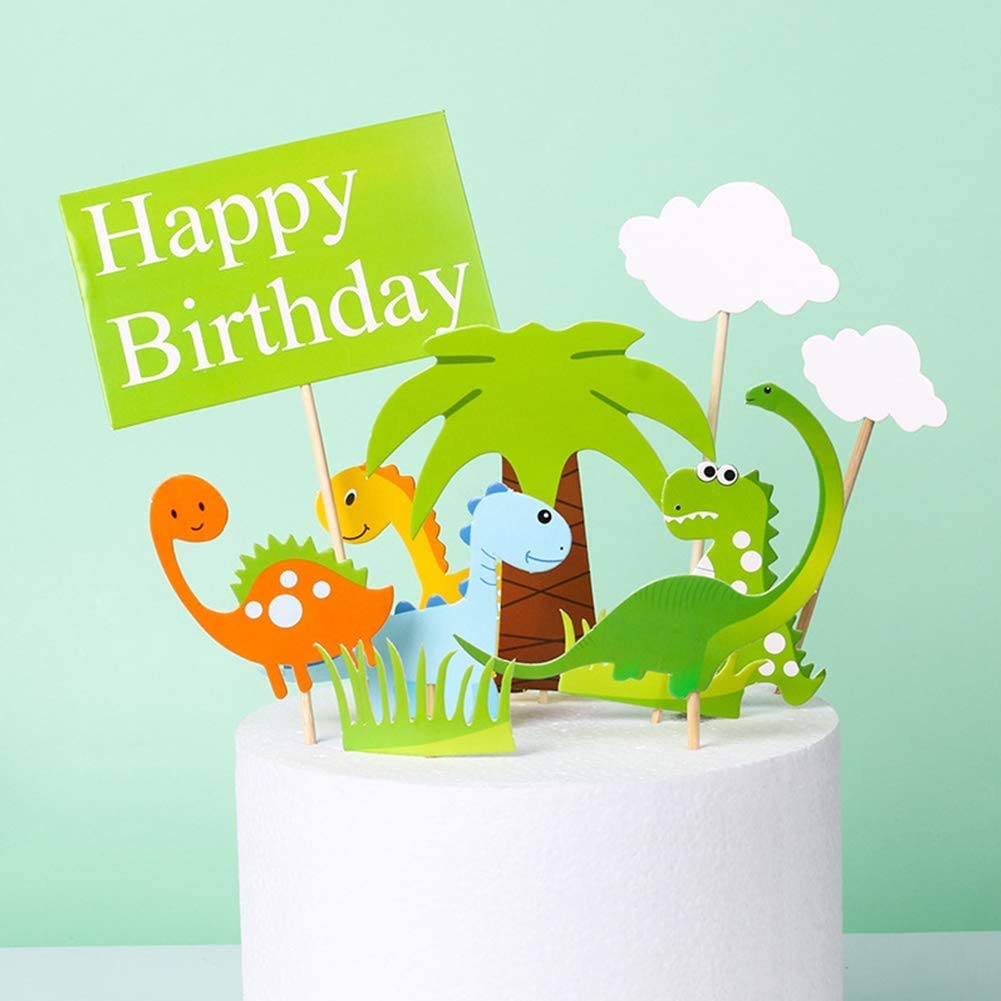 Dinosaur Cake Topper,Happy Birthday Caker Topper for Kids Birthday