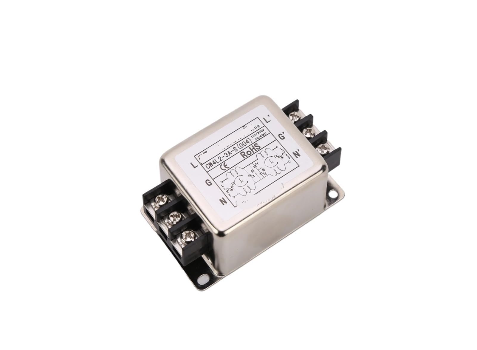 Filtre d'alimentation monophasé CW4L2-3A-S 004 pour réseau 220V
