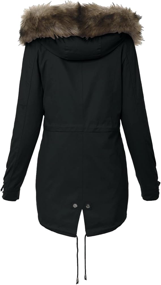 ZYXTIM Women's Winter Warm Coats Sherpa Lined Thicken Faux Fur