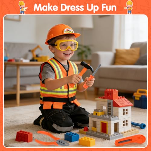 Disfraz de arquitecto para niños con chaleco y goggles miniatura 3