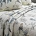 Brandream American Country Comforter Sets, Birds Printing Queen Quilt Set, Beige 3Pcs