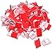 Akstore 100 PCS Adhesive Cable Clips Self-Adhesive Wire Clips Cable Wire Management Wire Cable Holder Clamps Cable Tie Holder for Car, Office and Home (White)