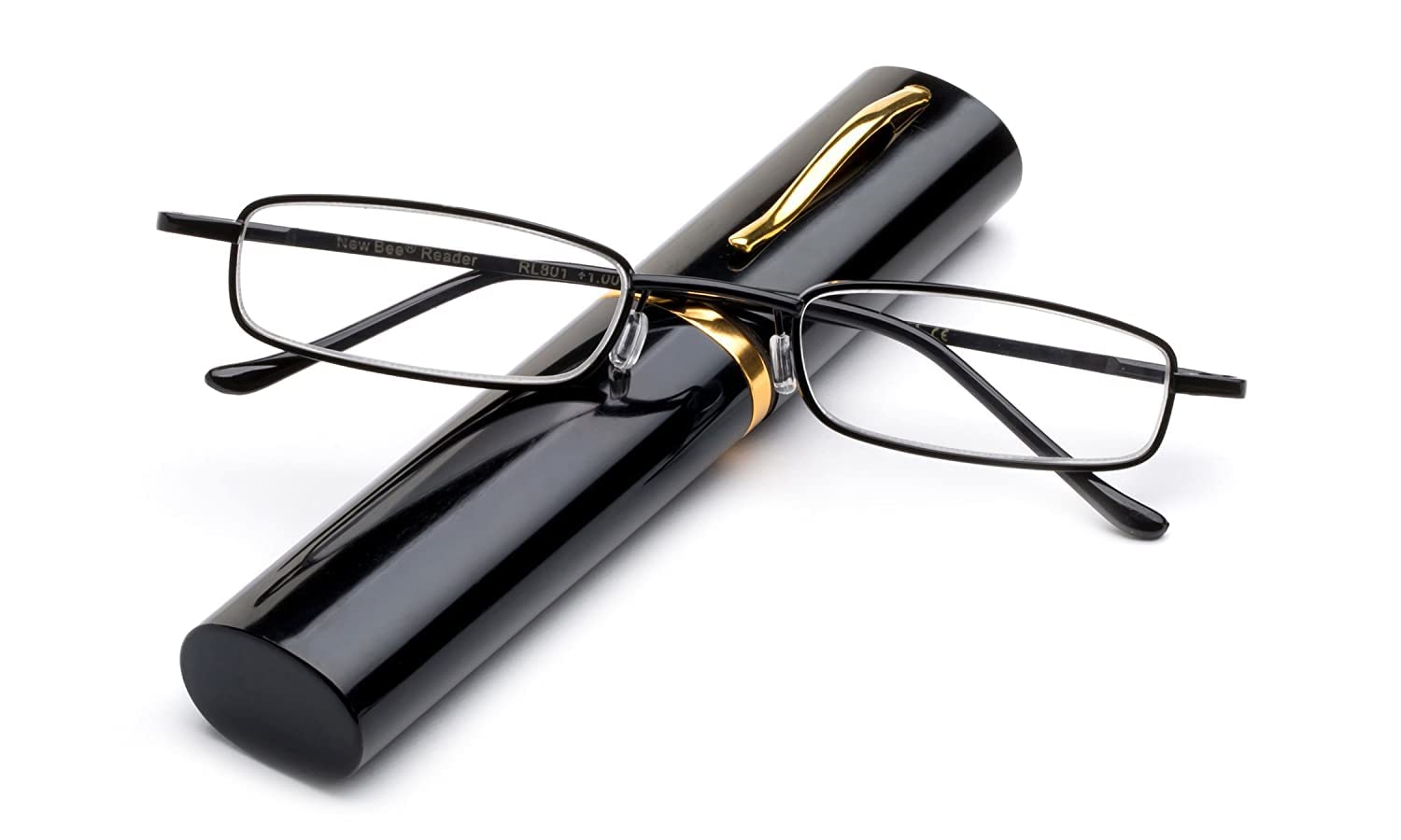 VOK | SLIM COMPACT LIGHT WEIGHT SPRING TEMPLE READING GLASSES PORTABLE ALUMINIUM CASE | ALL ADDITION AVAILABLE FROM +1.00 TO +4.00 (+4.00, Black) (B0BFX6SD4V) Amazon Price History, Amazon Price Tracker