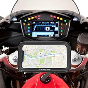 Telefoonhouder voor motorfiets, sport, compatibel met alle soorten stuur, waterdicht, geschikt voor smartphones tot 19,9 cm (7,5 inch), schermhouder voor motorfiets