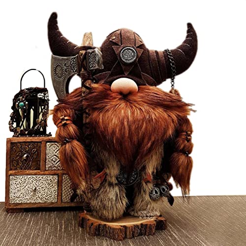 Gartenzwerg Statue - Wikinger Zwerge Plüsch, Nordische Wikinger...